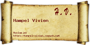 Hampel Vivien névjegykártya